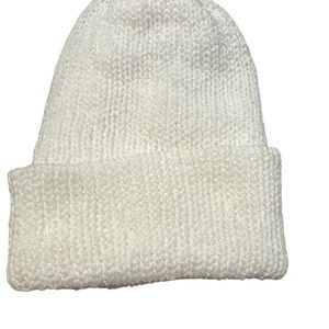 Cozy White Knit Beanie